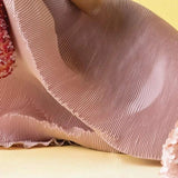 One shoulder crinkle kaftan.