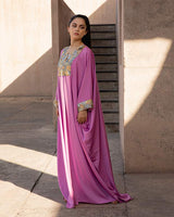 Satin Kaftan Pink
