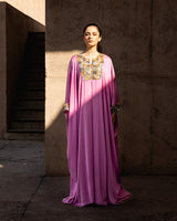Satin Kaftan Pink