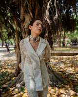 Lace blazer